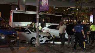 Şişlide turistleri taşıyan tur otobüsü alev alev yandı