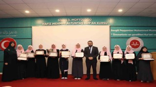 Sivasta 46 öğrenciye hafızlık belgesi verildi
