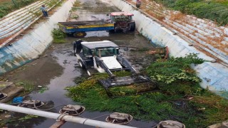 Söke Belediyesinden Yenikent Deresinde temizlik çalışması