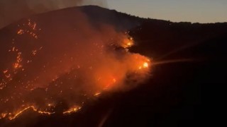 Sökedeki yangını söndürme çalışmaları sürüyor