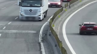 Sol şeridi ihlal eden tır ve kamyon sürücülerine para cezası