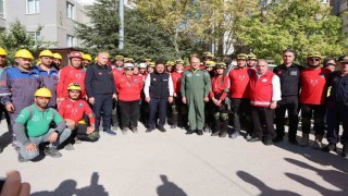 Talasta deprem tatbikatına tam not