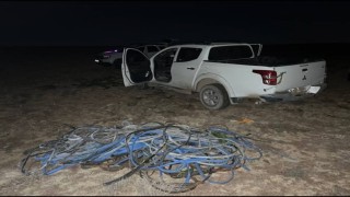 Tarım arazinden 600 bin TL değerinde kablo çalan 2 şahıs tutuklandı