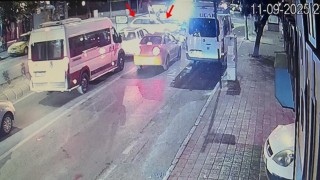 Tekirdağda yaya geçidinden yolun karşısına geçen otomobile ceza gecikmedi