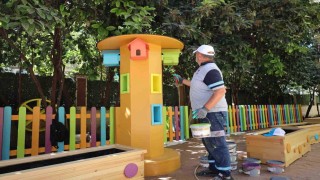 Temsili çocuk başkanın istediği masal bahçe yeni eğitim yılına hazır