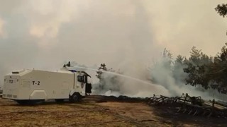 TOMA alevlerle mücadeleye destek verdi