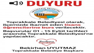 Toprakkale Belediyesi’nden Lisans Öğrencilerine Burs Desteği