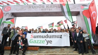 Trabzon Gazze için yürüdü, binlerce kişi tek yürek oldu