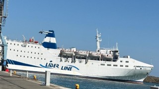 Trabzon Limanına gelen feribot heyecanlandırdı