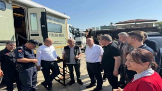 Vali Coşkun, Yangın kontrol altına alındı, soğutma çalışmaları devam ediyor