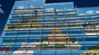 Vanın tarihi ve doğal güzellikleri dev duvar resimlerine yansıdı