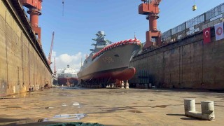 Yalovada TCG İçel fırkateyni suya indirildi