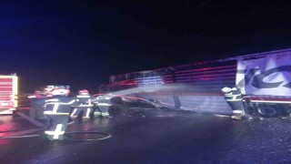 Yalovada tır yangını