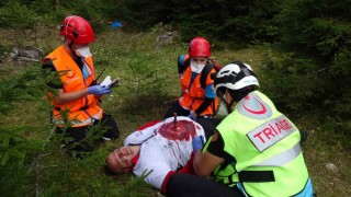 Yaylada gerçeği aratmayan tatbikat