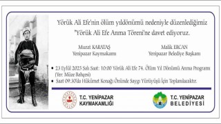 Yenipazarda Yörük Ali Efe 74. ölüm yıl dönümünde anılacak