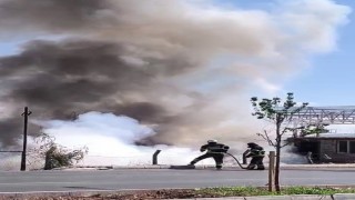 Yerleşim alanına yakın çıkan yangın korkuttu