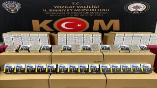 Yozgatta 202 bin kaçak makaron ele geçirildi