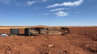 Yozgatta hafif ticari araç devrildi, 1 kişi ağır yaralandı