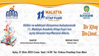 11. Malatya Anadolu Kitap ve Kültür Fuarı açılıyor
