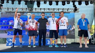 34. Uluslararası Alanya Triatlonunda ‘Demir Adam Ali Bıdıdan çifte ikincilik