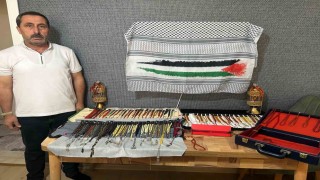 35 yıllık tespih koleksiyonunu Gazze için satışa çıkardı