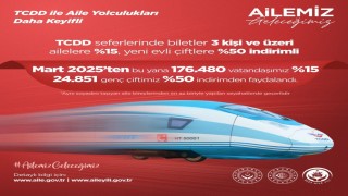 Aile Yılında TCDD indirimi: 176 bin vatandaş ve 25 bin çift uygulamadan yararlandı