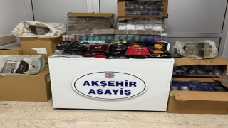 Akşehirde gümrük kaçağı sigara operasyonu