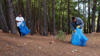 Alanya Belediyesinden Erasmus Günlerinde kale temizliği