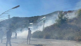 Alanyada yerleşim alanlarını tehdit eden yangın korkuttu