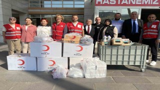 Alaşehir Kızılaydan Devlet Hastanesi Sosyal Marketine 600 kalem yardım