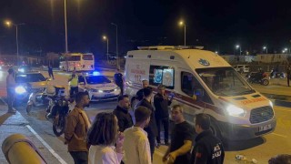 Alışveriş yapıp evine giderken motosikletin çarptığı kadın yaralandı