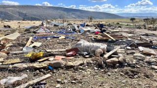 Ankarada fırtınada hasar gören bölge görüntülendi