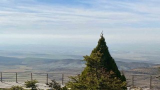 Ankaranın simge noktası Duatepete sis görsel şölen oluşturdu