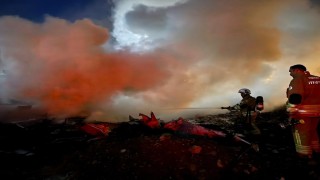 Antakyada hurdalık yangını