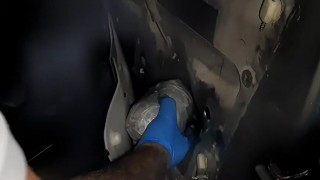 Antalyada aracın gizli bölmelerine saklanan uyuşturucu, polisin gözünden kaçmadı