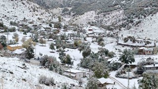 Antalyanın yüksek kesimleri karla kaplandı