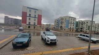 Arabanda etkili olan yağış çiftçileri mutlu etti