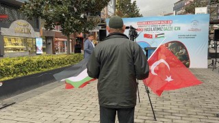 Arnavutköyde Gazze için tek yürek