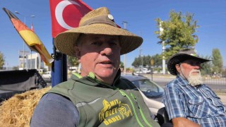 At arabasıyla 4 bin 800 kilometre yol katedecekler