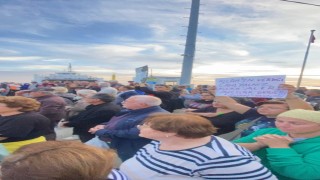 Ava gelen avcılara protesto şoku