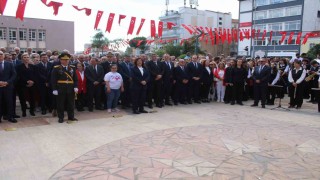 Aydında 29 Ekim kutlamaları çelenk sunma töreni başladı