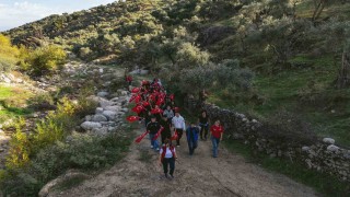 Aydında gençler Cumhuriyet için yürüdü