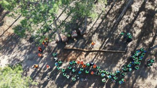 Aydında ormancılardan tatbikat