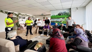 Aydında yaşlı çınarlara trafik eğitimi