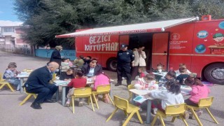 Aydıntepede anaokul öğrencilerine ‘Gezici Kütüphane tanıtıldı