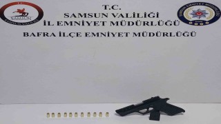 Bafrada düğünde havaya ateş açan şahsa gözaltı