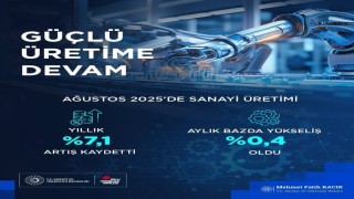 Bakan Kacır: İmalat sanayi sektörü endeksi, önceki yılın aynı ayına göre yüzde 7,7 yükseldi