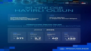 Bakan Kacır: Son 23 yılda OSBlerimizin sayısını 191den 371e çıkardık