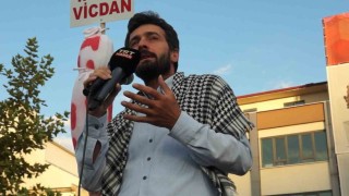 Balıkesirde yüzlerce kişi Filistine destek için yürüdü