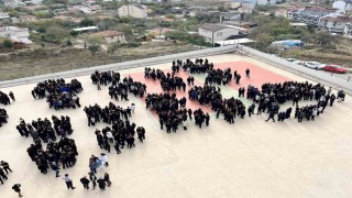 Bandırmada öğrenciler afet tatbikatında buluştu